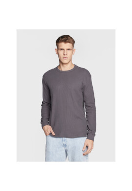 Solid Тениска с дълъг ръкав 21107286 Сив Regular Fit - Pepit.bg