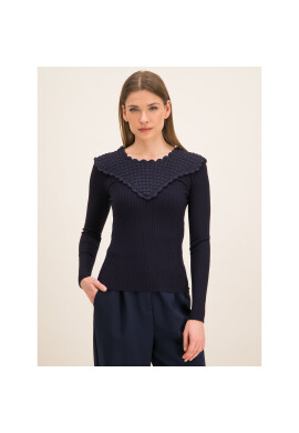 Sportmax Code Пуловер 73660496 Тъмносин Slim Fit - Pepit.bg