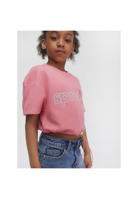 Sprandi Тишърт SS21-TSG001 Розов Relaxed Fit - Pepit.bg