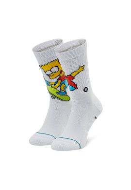 Stance Чорапи дълги мъжки Bart Simpson A556A22BAR Бял - Pepit.bg