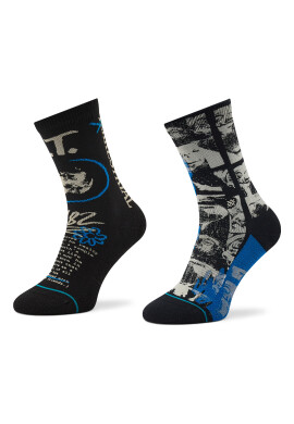 Stance Комплект 2 чифта дълги чорапи мъжки E.T. A555C22ETB Черен - Pepit.bg