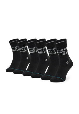 Stance Комплект 3 чифта дълги чорапи мъжки Basic 3 Pack Crew A556D20SRO Черен - Pepit.bg