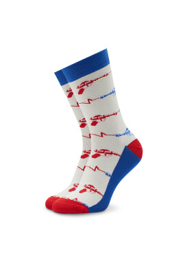 Stereo Socks Чорапи дълги мъжки Kung Foo Бял - Pepit.bg