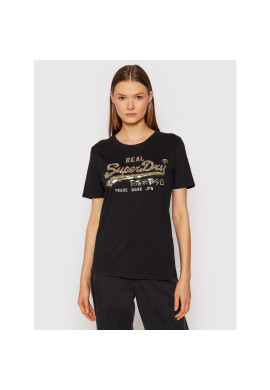 Superdry Тишърт Boho Sparkle Tee W1010731A Черен Regular Fit - Pepit.bg