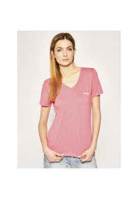 Superdry Тишърт Essential Vee Tee W6010136A Розов Regular Fit - Pepit.bg