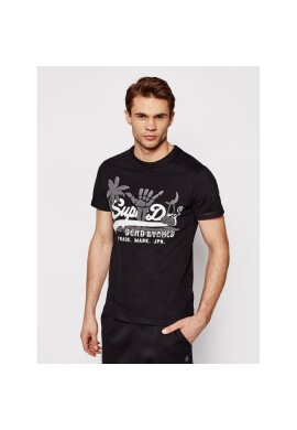 Superdry Тишърт Vl Itago Tee M1011004A Черен Regular Fit - Pepit.bg