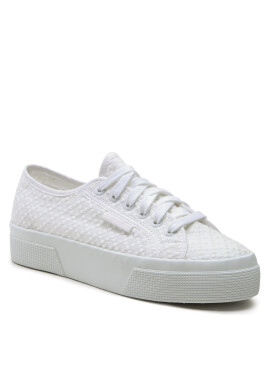 Superga Гуменки Platform MAcrame Rhombus 2740 S2126MW Бял - Pepit.bg