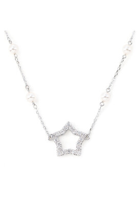 Swarovski Колие Stella 5645379 Сребрист - Pepit.bg