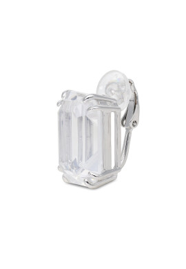 Swarovski Обеца Mec Rect Cry 5600860 Сребрист - Pepit.bg