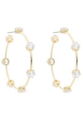 Swarovski Обици Constella 5622722 Златист - Pepit.bg
