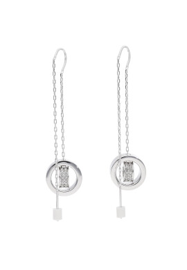 Swarovski Обици Hollow 5636435 Сребрист - Pepit.bg
