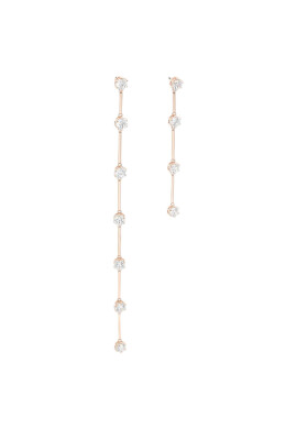 Swarovski Обици Pe Asym 5609707 Сребрист - Pepit.bg