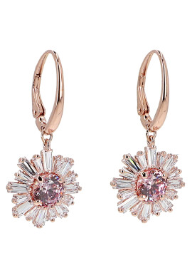 Swarovski Обици Sunshine 5642965 Розов - Pepit.bg
