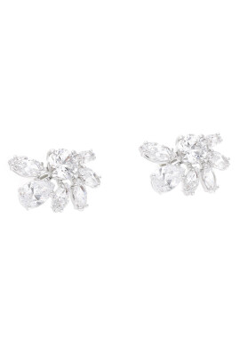 Swarovski Обици Gema 5644679 Сребрист - Pepit.bg