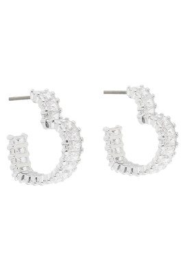 Swarovski Обици Matrix 5653170 Сребрист - Pepit.bg