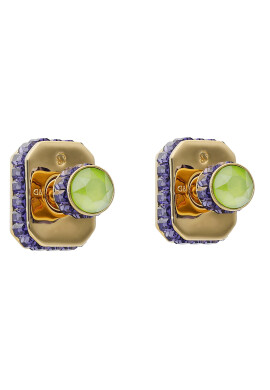 Swarovski Обици Orbita 5641406 Зелен - Pepit.bg