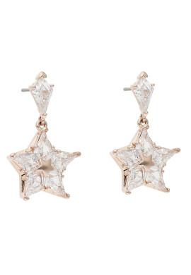 Swarovski Обици Stella 5645466 Розов - Pepit.bg