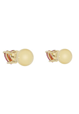 Swarovski Обици Stilla 5639133 Бордо - Pepit.bg