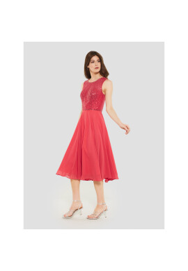 Swing Коктейлна рокля 5AF09900 Червен Regular Fit - Pepit.bg