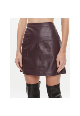 Ted Baker Кожена пола Valiat 241424 Бордо Regular Fit - Pepit.bg