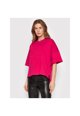 Ted Baker Тишърт Debossed Flower 258356 Розов Relaxed Fit - Pepit.bg