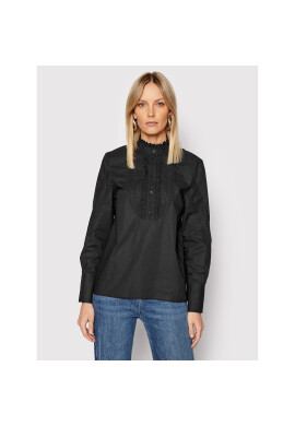 The Kooples Блуза Plastron FTOP23048K Черен Regular Fit - Pepit.bg