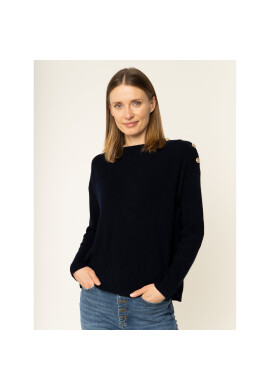 The Kooples Пуловер FPUL19030S Тъмносин Regular Fit - Pepit.bg