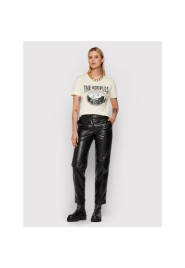 The Kooples Тишърт Print FTSC23030K Жълт Regular Fit - Pepit.bg