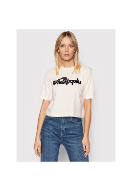 The Kooples Тишърт Print FTSC24006K Розов Regular Fit - Pepit.bg