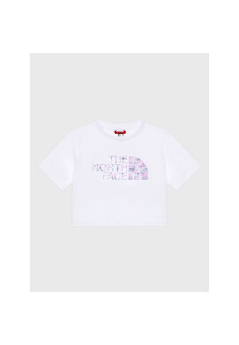 The North Face Тишърт Crop Easy NF0A83EU Бял Regular Fit - Pepit.bg