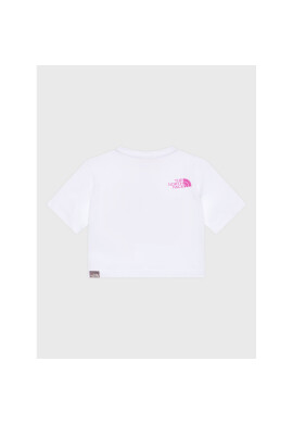 The North Face Тишърт Crop Easy NF0A83EU Бял Regular Fit - Pepit.bg