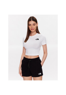 The North Face Тишърт NF0A55AO Бял Cropped Fit - Pepit.bg
