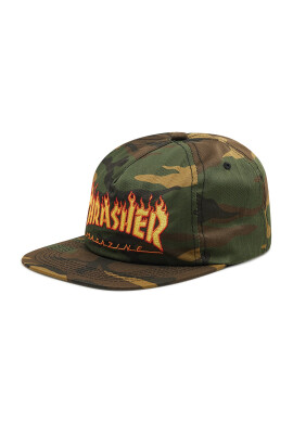 Thrasher Шапка с козирка Flame Snap Зелен - Pepit.bg