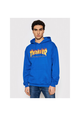 Thrasher Суитшърт Flame Син Regular Fit - Pepit.bg