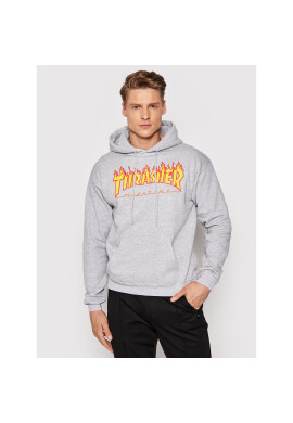 Thrasher Суитшърт Flame Сив Regular Fit - Pepit.bg