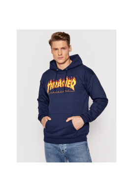 Thrasher Суитшърт Flame Тъмносин Regular Fit - Pepit.bg