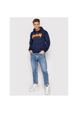 Thrasher Суитшърт Flame Тъмносин Regular Fit - Pepit.bg