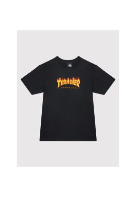 Thrasher Тишърт Flame Logo Черен Regular Fit - Pepit.bg