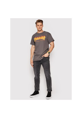 Thrasher Тишърт Flame Сив Regular Fit - Pepit.bg