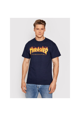 Thrasher Тишърт Flame Тъмносин Regular Fit - Pepit.bg