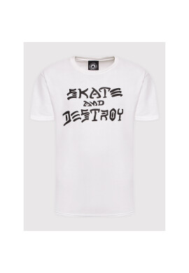 Thrasher Тишърт Skate And Destroy Бял Regular Fit - Pepit.bg