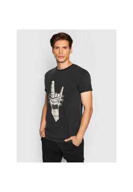 Tigha Тишърт Rock "N" Roll Zander 106330 Черен Regular Fit - Pepit.bg