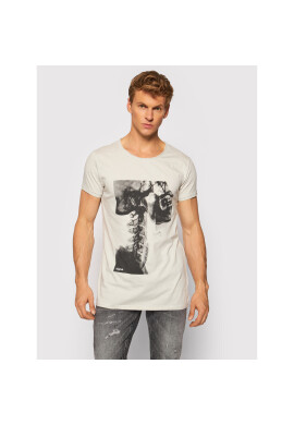 Tigha Тишърт Tilted Wren 106251 Сив Regular Fit - Pepit.bg