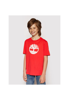 Timberland Тишърт T25R73 S Червен Regular Fit - Pepit.bg