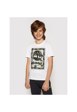Timberland Тишърт T25R90 S Бял Regular Fit - Pepit.bg