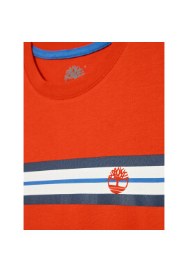 Timberland Тишърт T25S88 S Червен Regular Fit - Pepit.bg