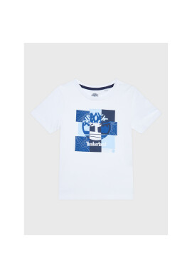 Timberland Тишърт T25T80 D Бял Regular Fit - Pepit.bg