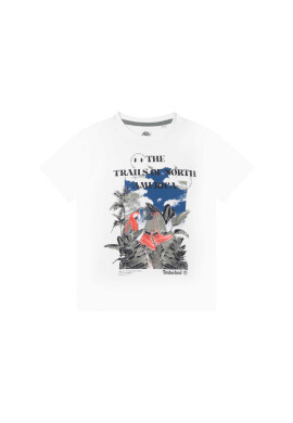Timberland Тишърт T25T88 D Бял Regular Fit - Pepit.bg