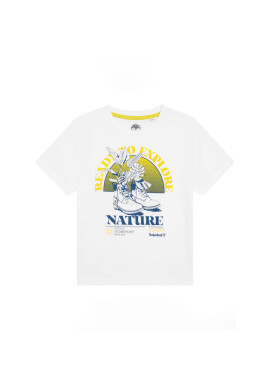 Timberland Тишърт T25T93 S Бял Regular Fit - Pepit.bg