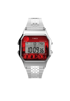 Timex Часовник Stranger Things 80 TW2V50900 Сребрист - Pepit.bg